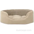 Pet Oval Terry Suede Suede Fleece Bed พร้อมที่นอน